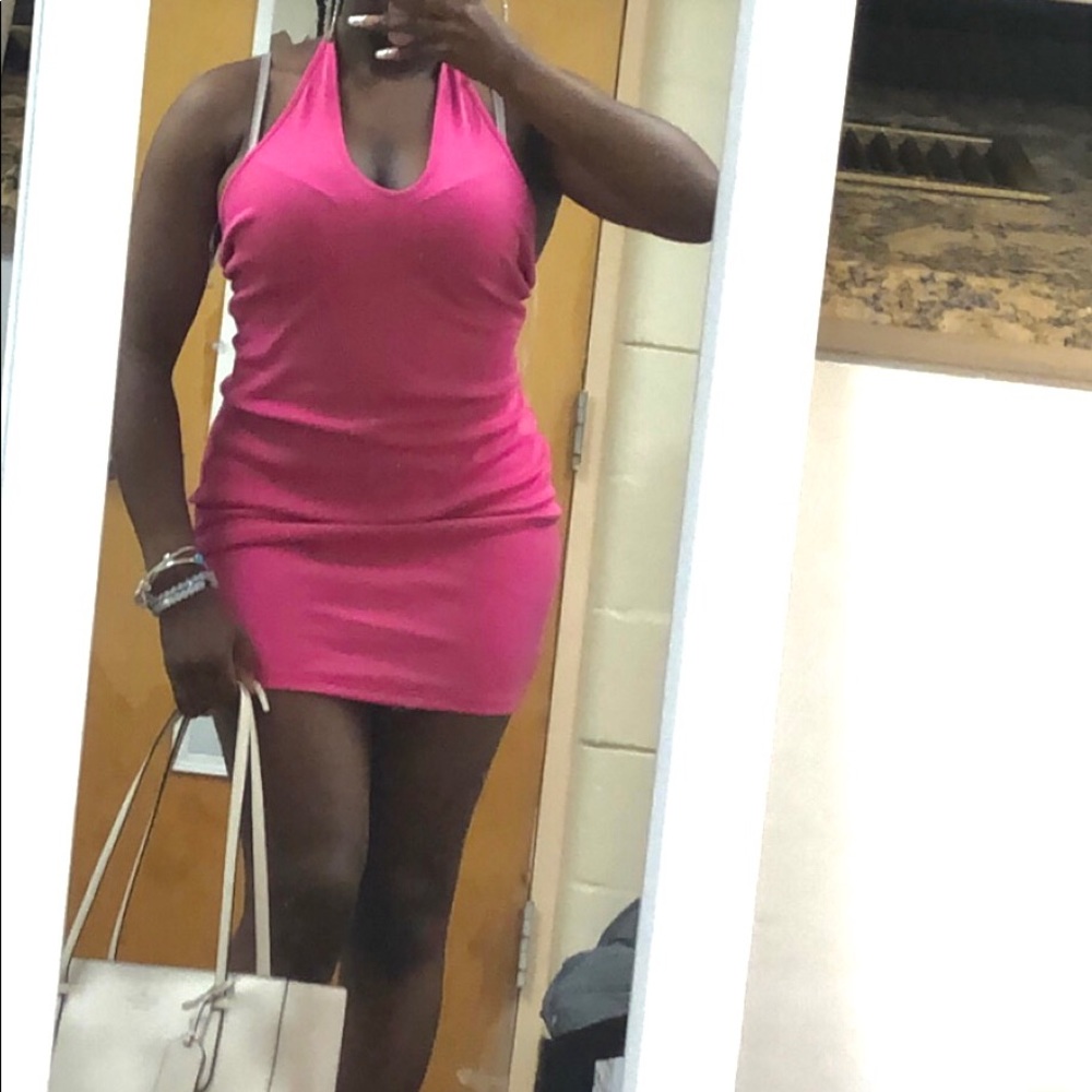 Y2K Pink Bodycon Dress